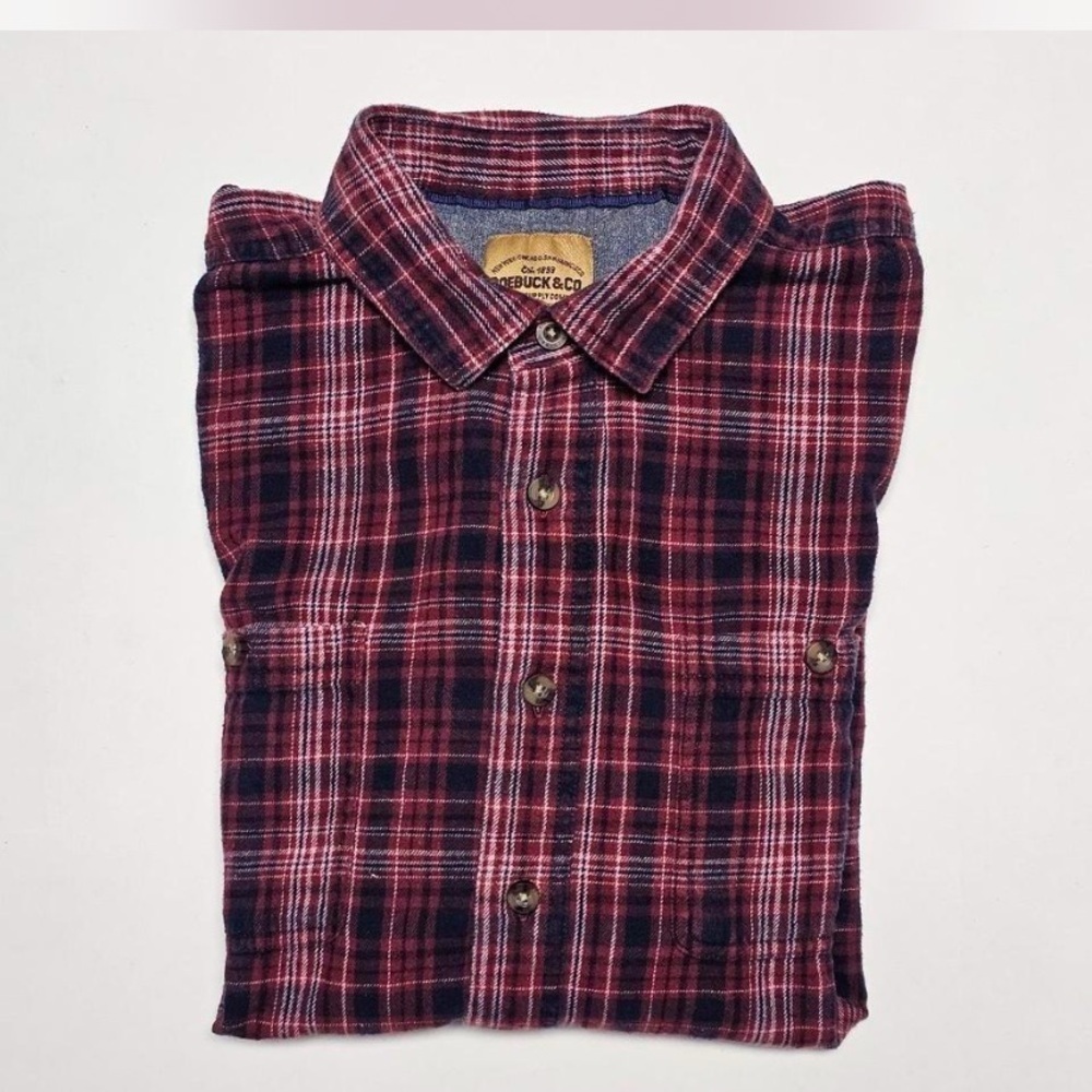 Roebock & Company plaid flannel shirt, M